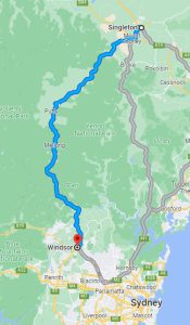 The Putty Road from Windsor to Singleton in NSW